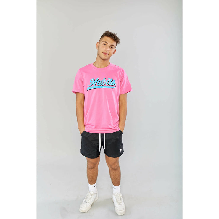 Pink Miami Vice Alternate Cursive Tee